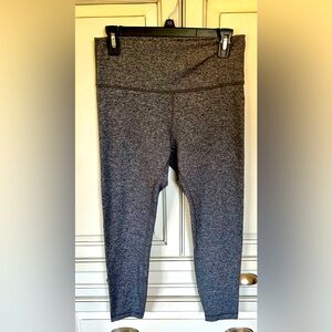 Lululemon wunder under high rise black heathered tights size 10